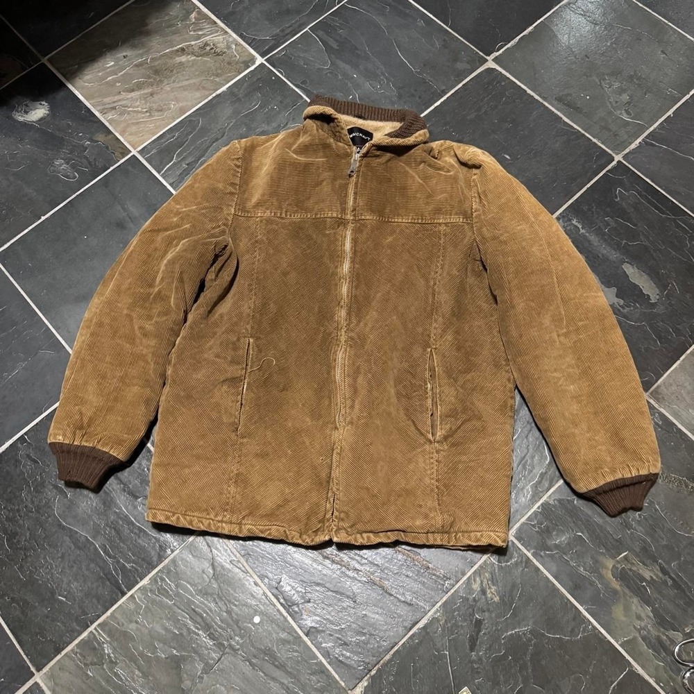 VINTAGE 60s Pennys Towncraft brown Corduroy Sherpa Jacket - Large - Picture 2 of 8